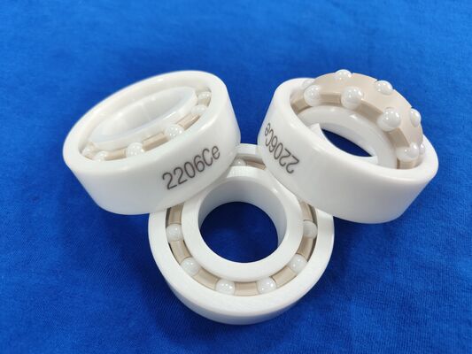 2206 Full Zirconia Ceramic Ball Bearing with ZrO2 rings and balls PEEK cage and seals P6/P5 grade precision