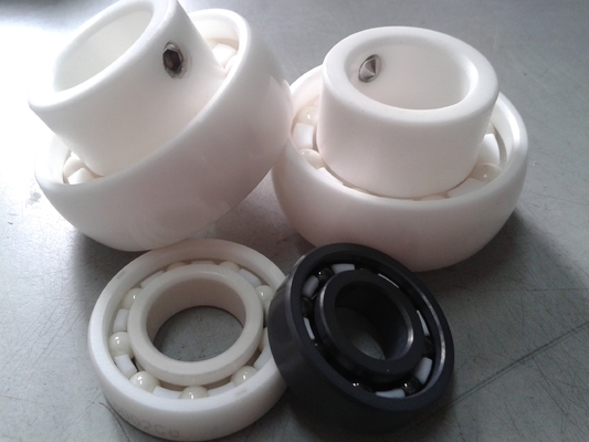 ZrO2 UC205 Ceramic Insert Ball Bearing PTFE Cage With Adapting Thread Trong Hệ thống vận chuyển