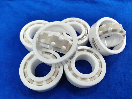 2206 Full Zirconia Ceramic Ball Bearing với vòng và quả bóng ZrO2 PEEK lồng và niêm phong độ chính xác P6/P5